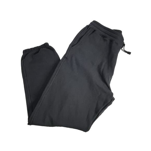 American Giant Mens Classic Sweatpants Joggers XL Black Mid Weight Cotton Fleece